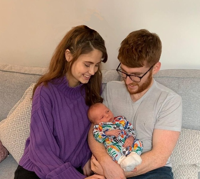 Cattaneo’s Matt Jones with baby Leo and partner Chloe Matt Jones, baby Leo Jones and Chloe Stacey